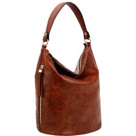 Side Zipper Pocket 2-Way Hobo Bag