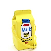 Unique Banana Milk Carton Figure Novelty Cross Body