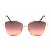 Wireframe Cat Eye Oceanic Color Wholesale Sunglasses